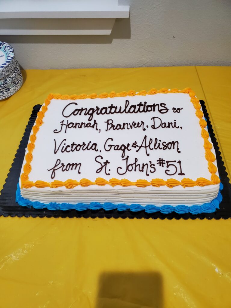 A cake for the award winners